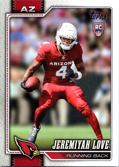 Scan of Jeremiyah Love rookie card