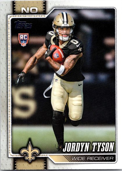 Scan of Jordyn Tyson rookie card